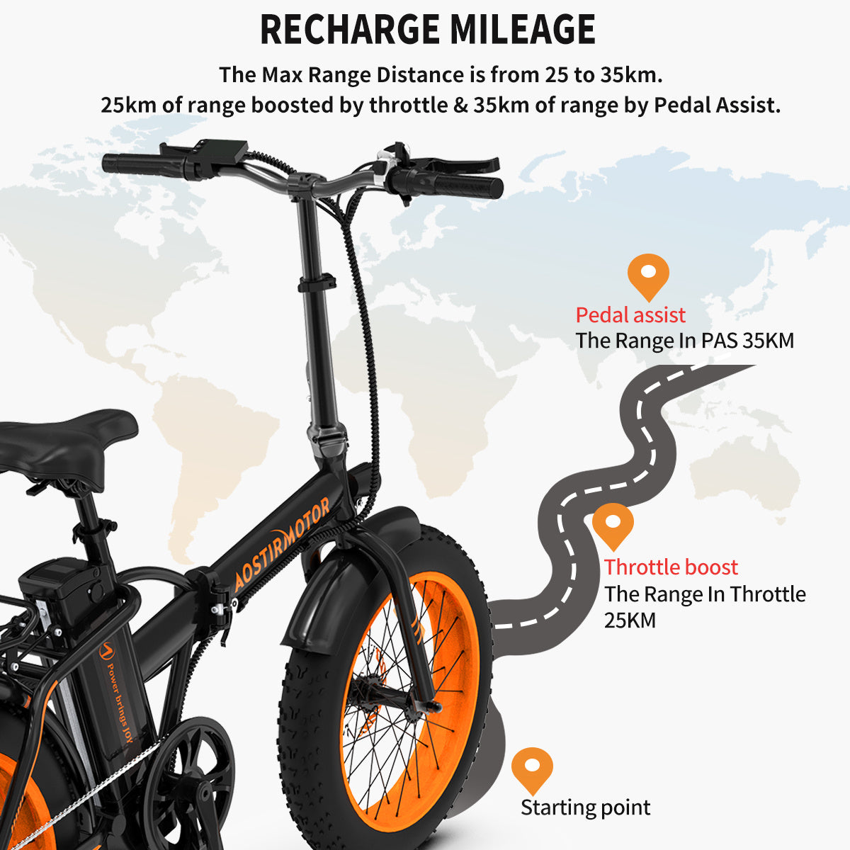 🚴 36V 500W Foldable Fat Tire E-Bike – 20x4.0” Commuter Powerhouse with 13AH Battery & LCD Display