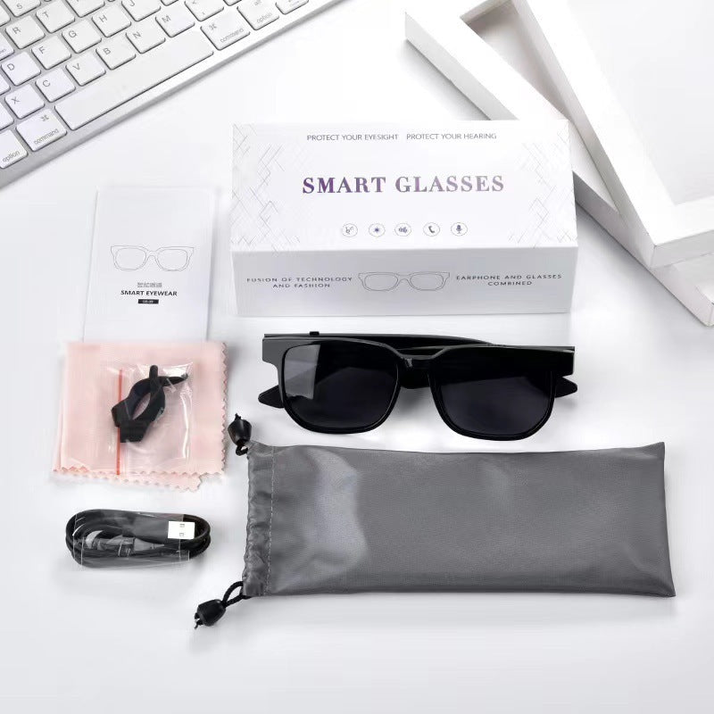 Smart Bluetooth Glasses with Built-In Speakers & Mic -Hands-Free Calling, Music, UV Protection, Outdoor Sports