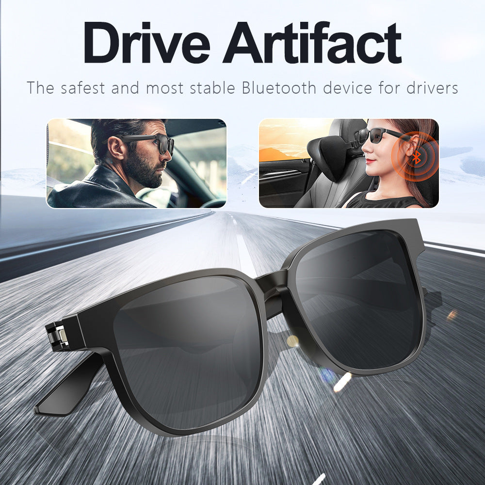 Smart Bluetooth Glasses with Built-In Speakers & Mic -Hands-Free Calling, Music, UV Protection, Outdoor Sports