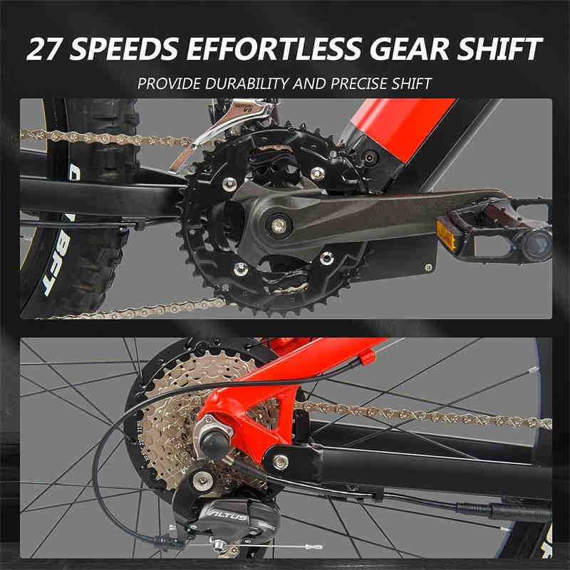 500W E-Bike – 27.5” Electric Mountain Bicycle with Bafang Motor & 27 Speeds