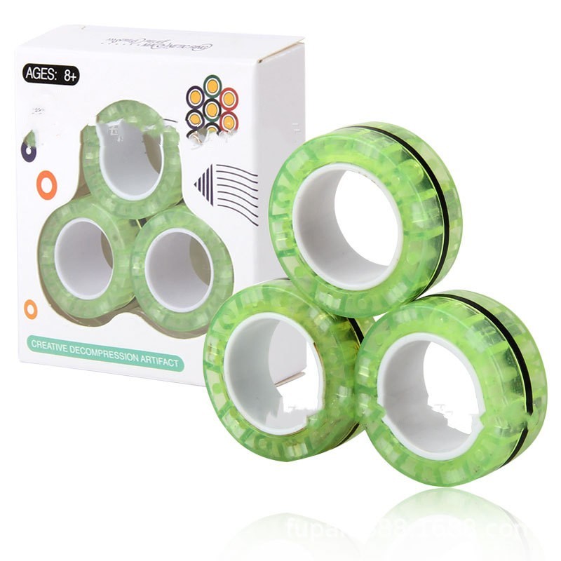 Magic Magnetic Fidget Ring – Anti-Stress Desk Toy for Anxiety Relief & Fun