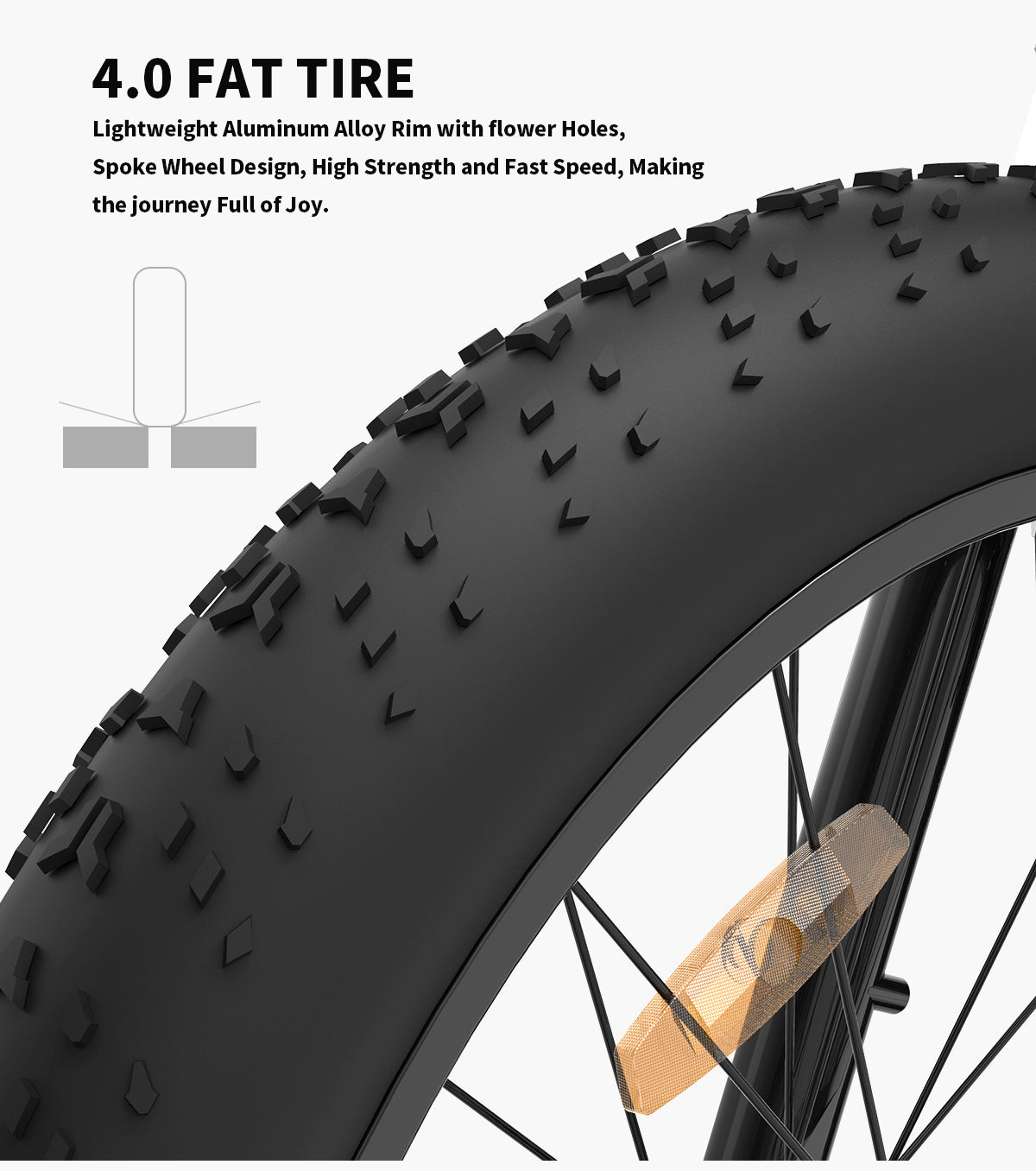 Foldable Fat Tire E-Bike 500W – 20x4.0 Tires, 36V 13Ah Battery, Dual Disc Brakes, LCD Display