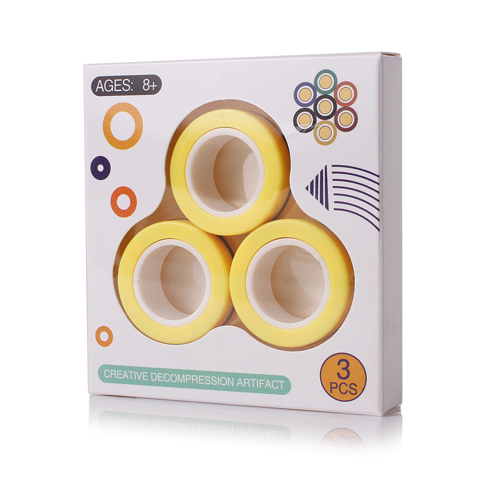 Magic Magnetic Fidget Ring – Anti-Stress Desk Toy for Anxiety Relief & Fun