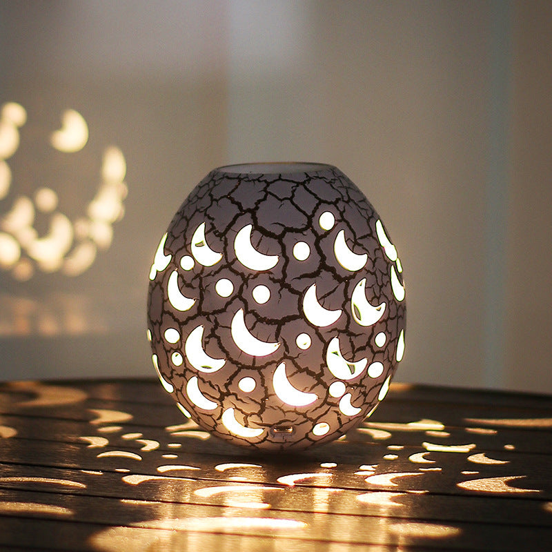 Cracked LED Goose Egg Lamp RGB Tumbler | Rechargeable Mood Light Cup with Touch Control and Color-Changing Design