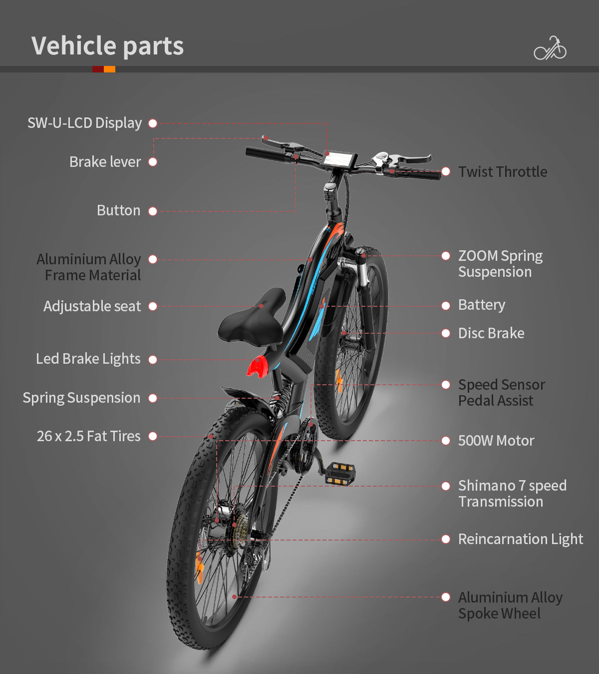⚡ 26” E-Bike – Smooth, Fast, Unstoppable