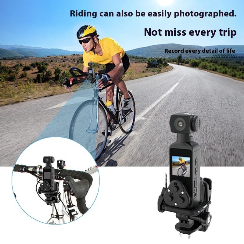 4K Ultra HD Mini Sports Action Camera – Pocket-Sized, Waterproof, Anti-Shake, Wide-Angle Adventure Cam