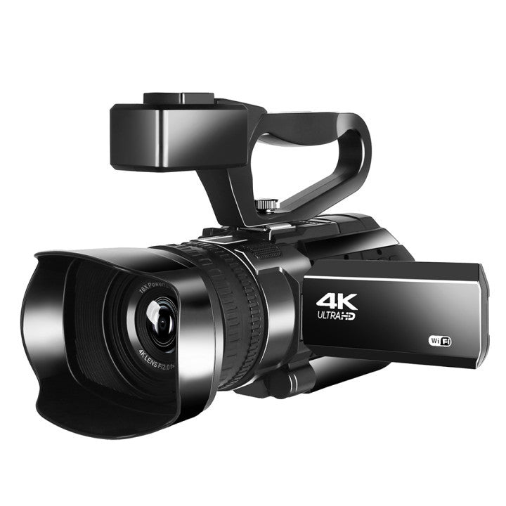 4K HD Handheld Camcorder – Vlogging & Conference Video Camera with Dual Mic and Anti-Shake