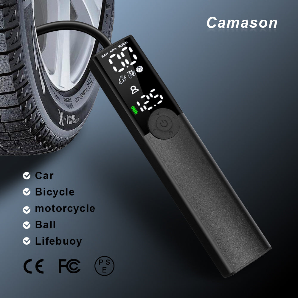 Smart Electric Bike Pump – Rechargeable 150 PSI Portable Air Inflator for Mountain & Road Bikes