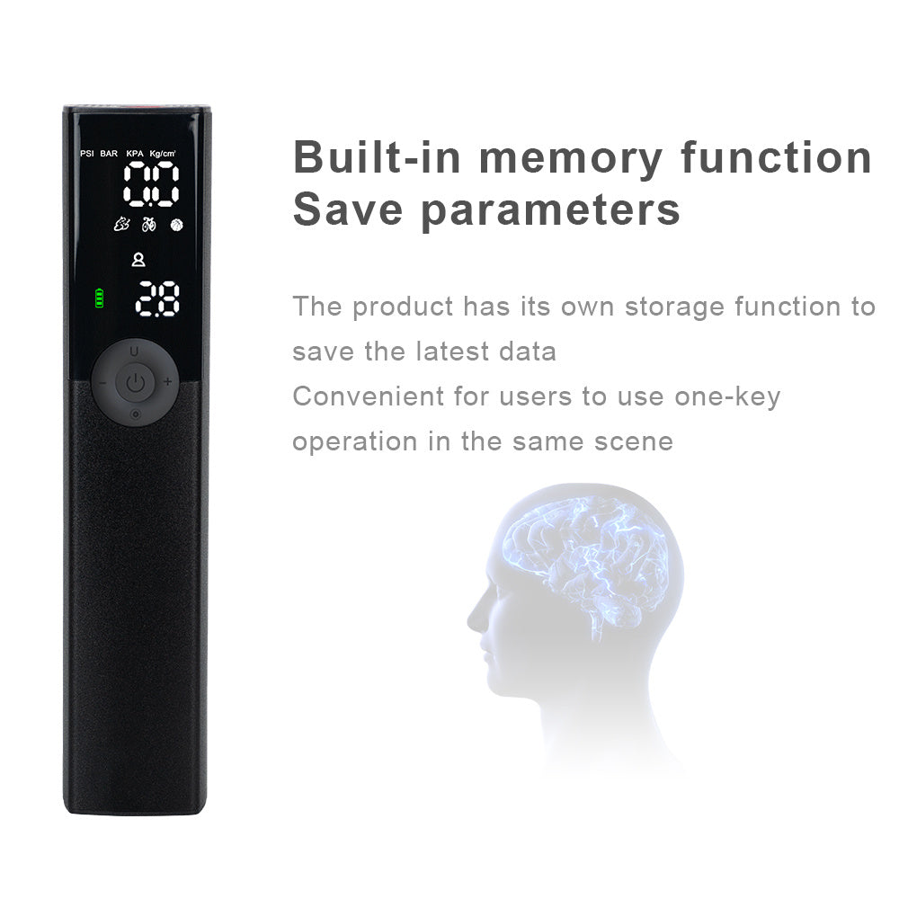 Smart Electric Bike Pump – Rechargeable 150 PSI Portable Air Inflator for Mountain & Road Bikes