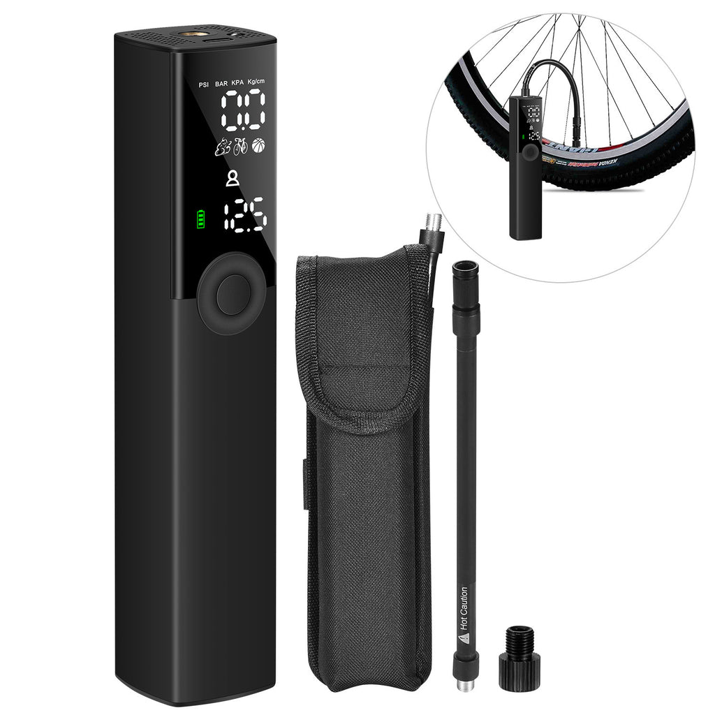 Smart Electric Bike Pump – Rechargeable 150 PSI Portable Air Inflator for Mountain & Road Bikes