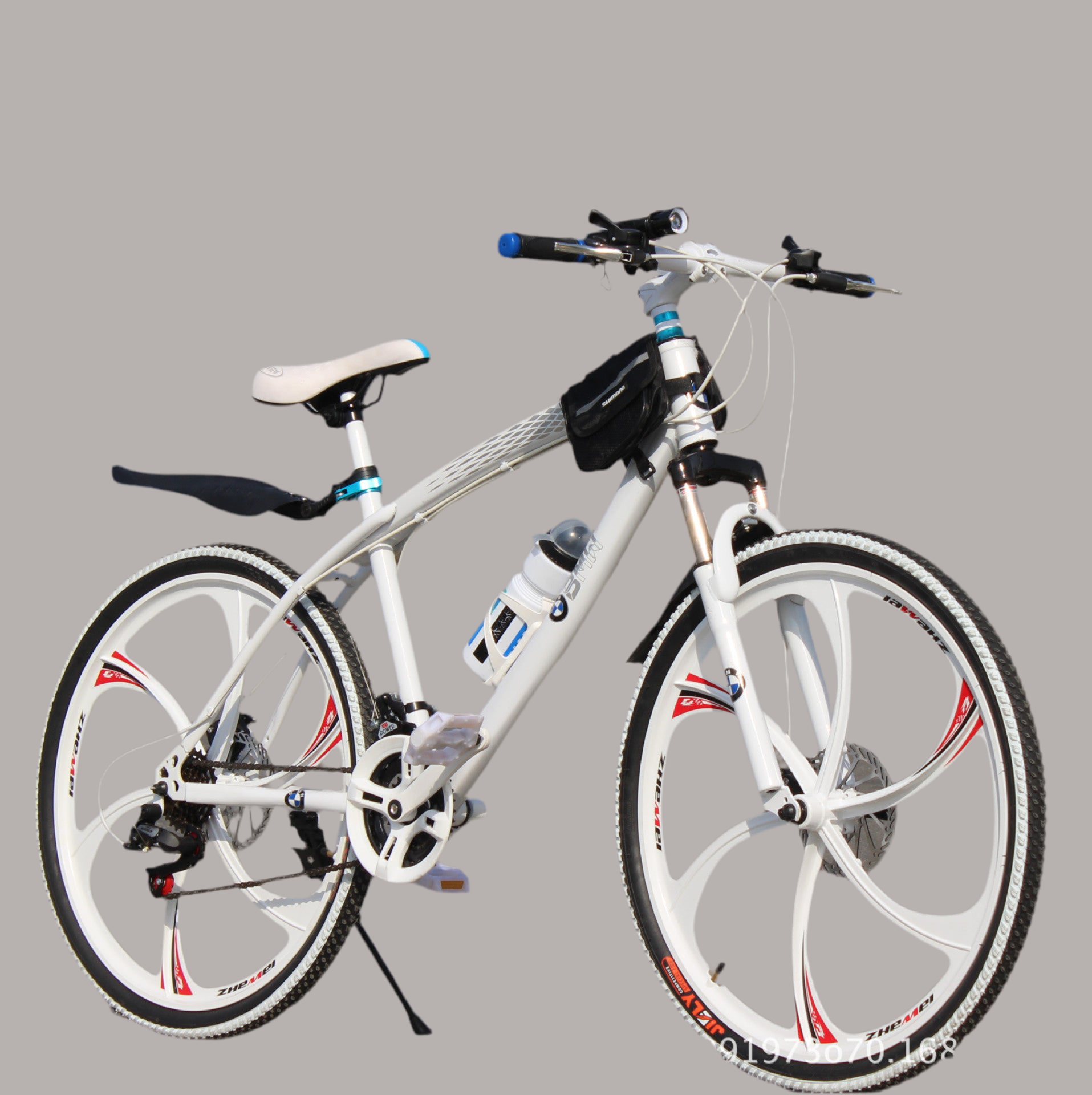 “BMW Cross Country Mountain Bike – 26 Inch Frame, 21 Speed, Dual Disc Brakes, Premium Suspension”