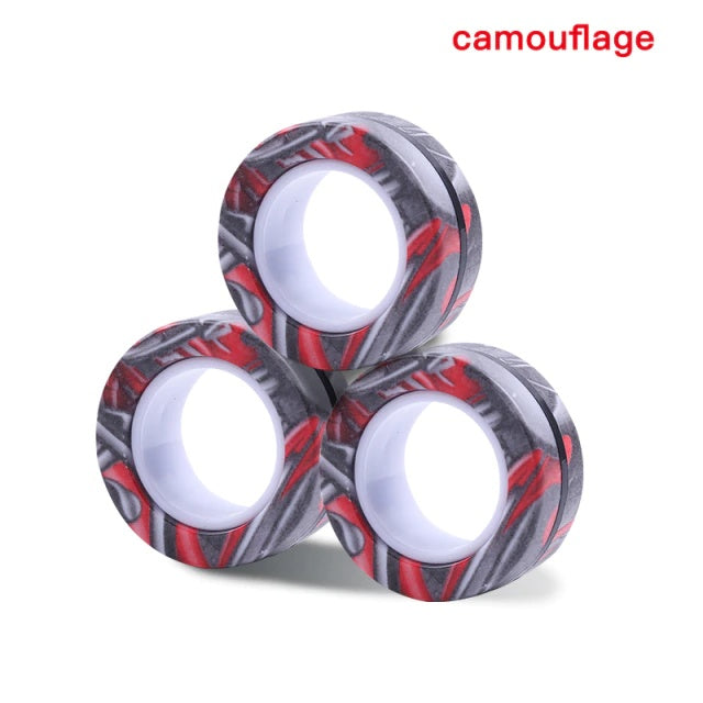 Magic Magnetic Fidget Ring – Anti-Stress Desk Toy for Anxiety Relief & Fun