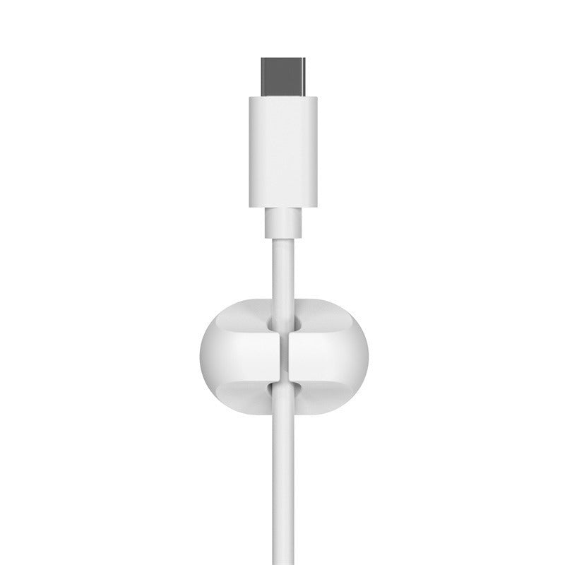 Silicone Cable Organizer & Charging Hub – Desktop Phone Accessory