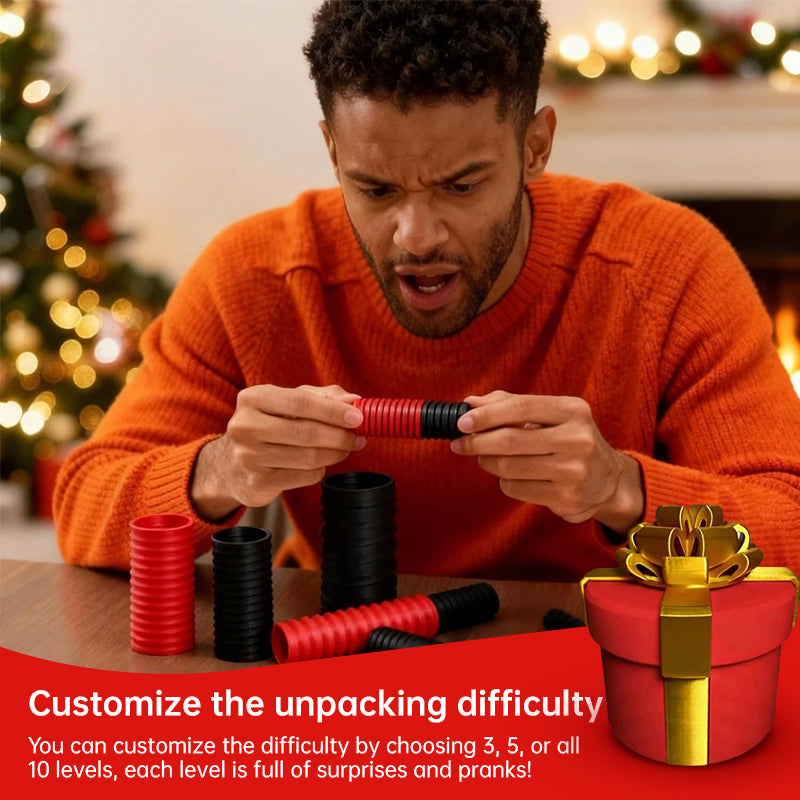 Annoying Nested Puzzle Gift Box – Creative Money & Card Holder for Christmas