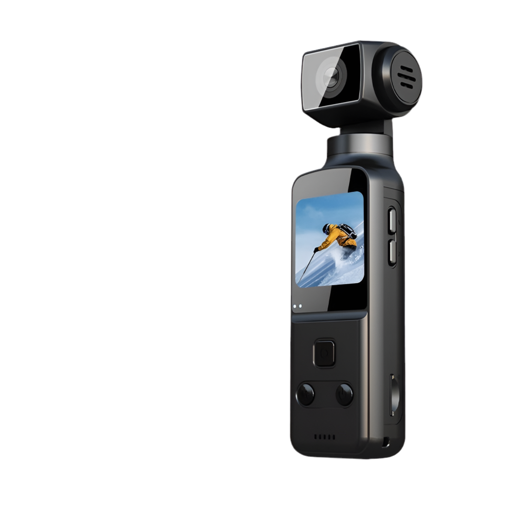 4K Ultra HD Mini Sports Action Camera – Pocket-Sized, Waterproof, Anti-Shake, Wide-Angle Adventure Cam