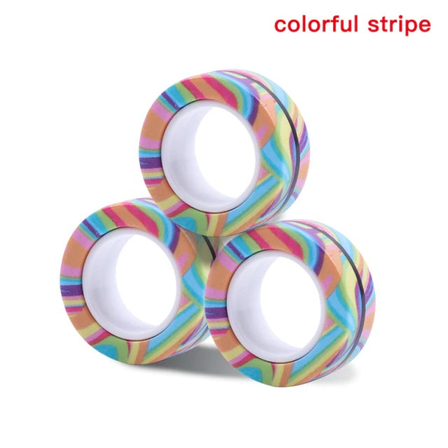 Magic Magnetic Fidget Ring – Anti-Stress Desk Toy for Anxiety Relief & Fun