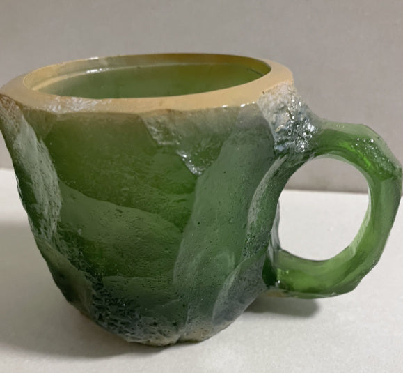 “400ml Resin Mineral Crystal Coffee Mug with Handle”