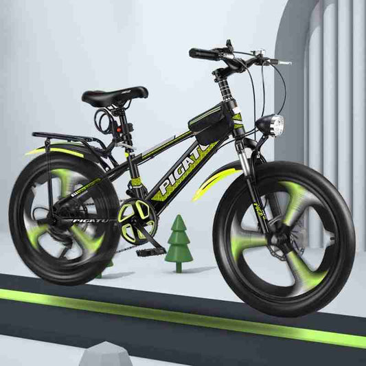 Kids Shock Absorption Mountain Bike – 20” Wheels, Variable Speed, Dual Brakes, Lightweight Frame