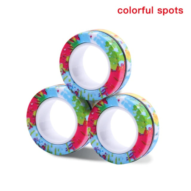 Magic Magnetic Fidget Ring – Anti-Stress Desk Toy for Anxiety Relief & Fun