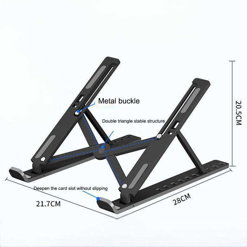 N3 Adjustable Laptop & Tablet Stand – Foldable, Height-Lifting, Cooling Base