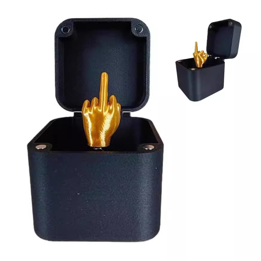 Spoof Middle Finger Surprise Gift Box – Prank Gag Box (Box Only | Insert Sold Separately)