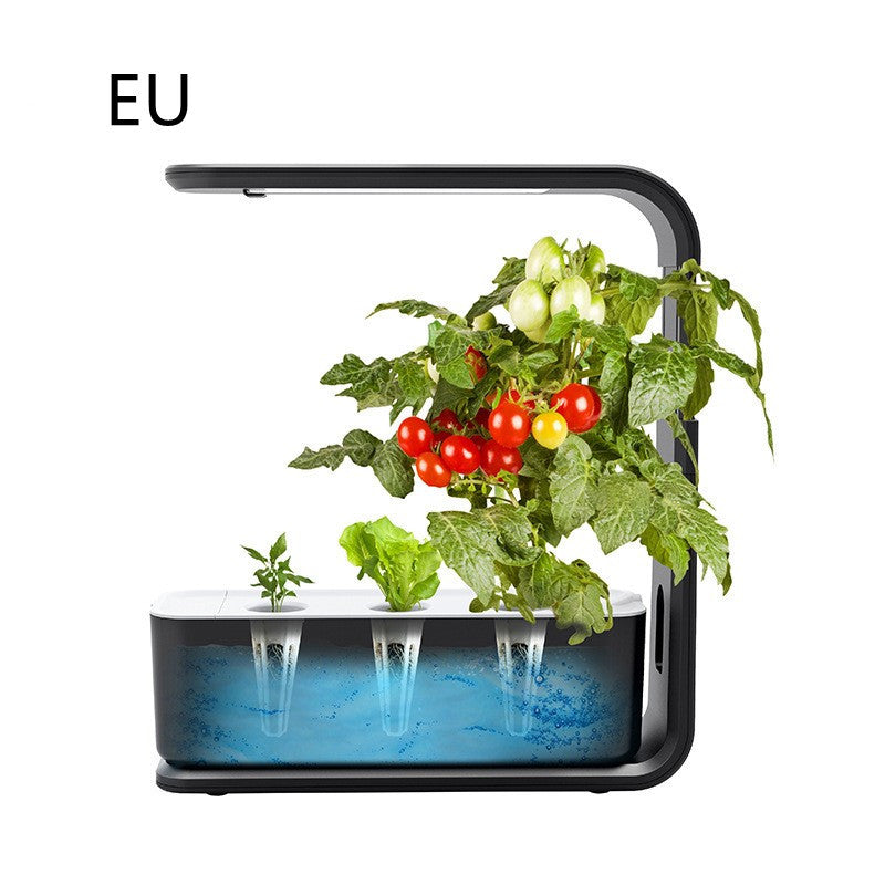 E Indoor Smart Plant & Vegetable Planter – Hydroponic System for Home & Office, Self-Watering, LED Grow Lights