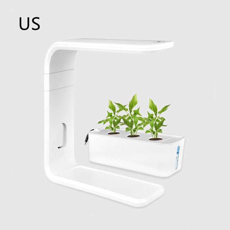 E Indoor Smart Plant & Vegetable Planter – Hydroponic System for Home & Office, Self-Watering, LED Grow Lights