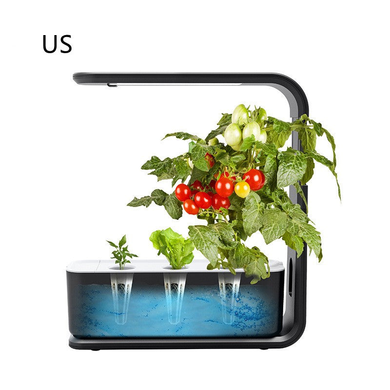 E Indoor Smart Plant & Vegetable Planter – Hydroponic System for Home & Office, Self-Watering, LED Grow Lights