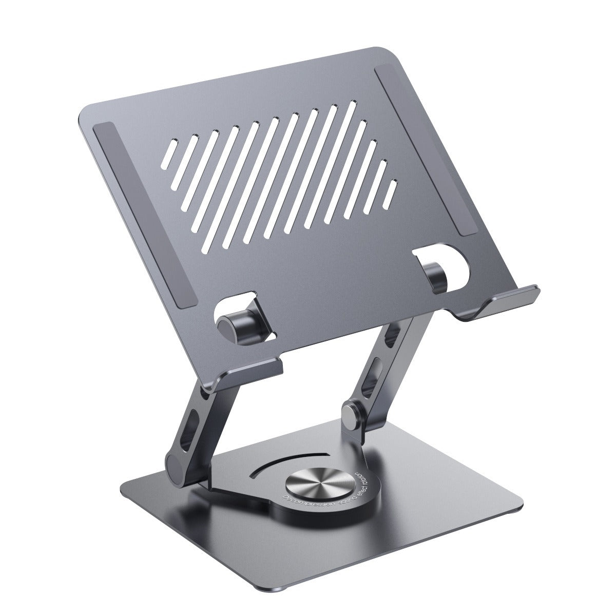 Dual-Arm Adjustable Tablet & Phone Stand – 360° Rotation, Foldable, Heat-Dissipating
