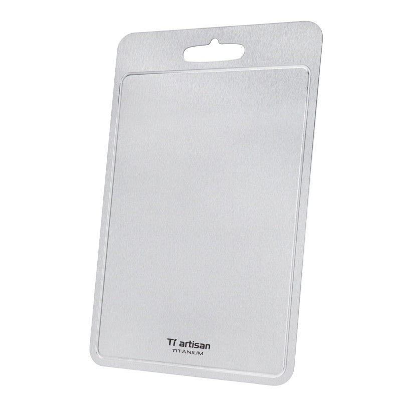 TitanEdge™ Titanium Cutting Board – Thickened, Rustproof, Knife-Friendly Precision Board