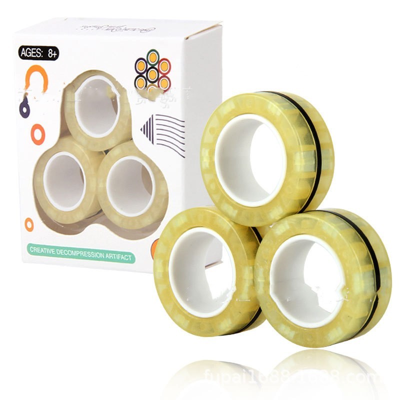 Magic Magnetic Fidget Ring – Anti-Stress Desk Toy for Anxiety Relief & Fun