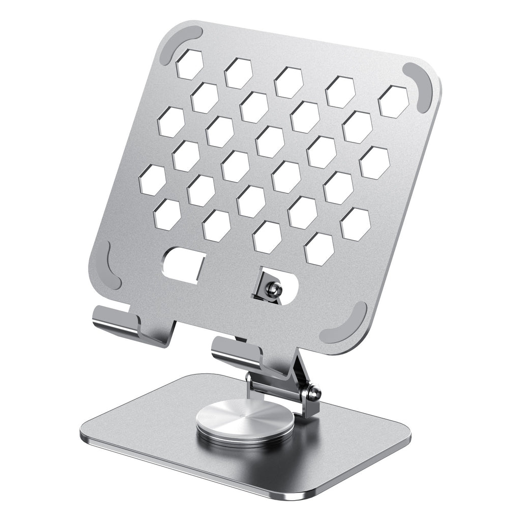 360° Rotating Foldable Tablet & Phone Stand – All-Metal Universal Holder