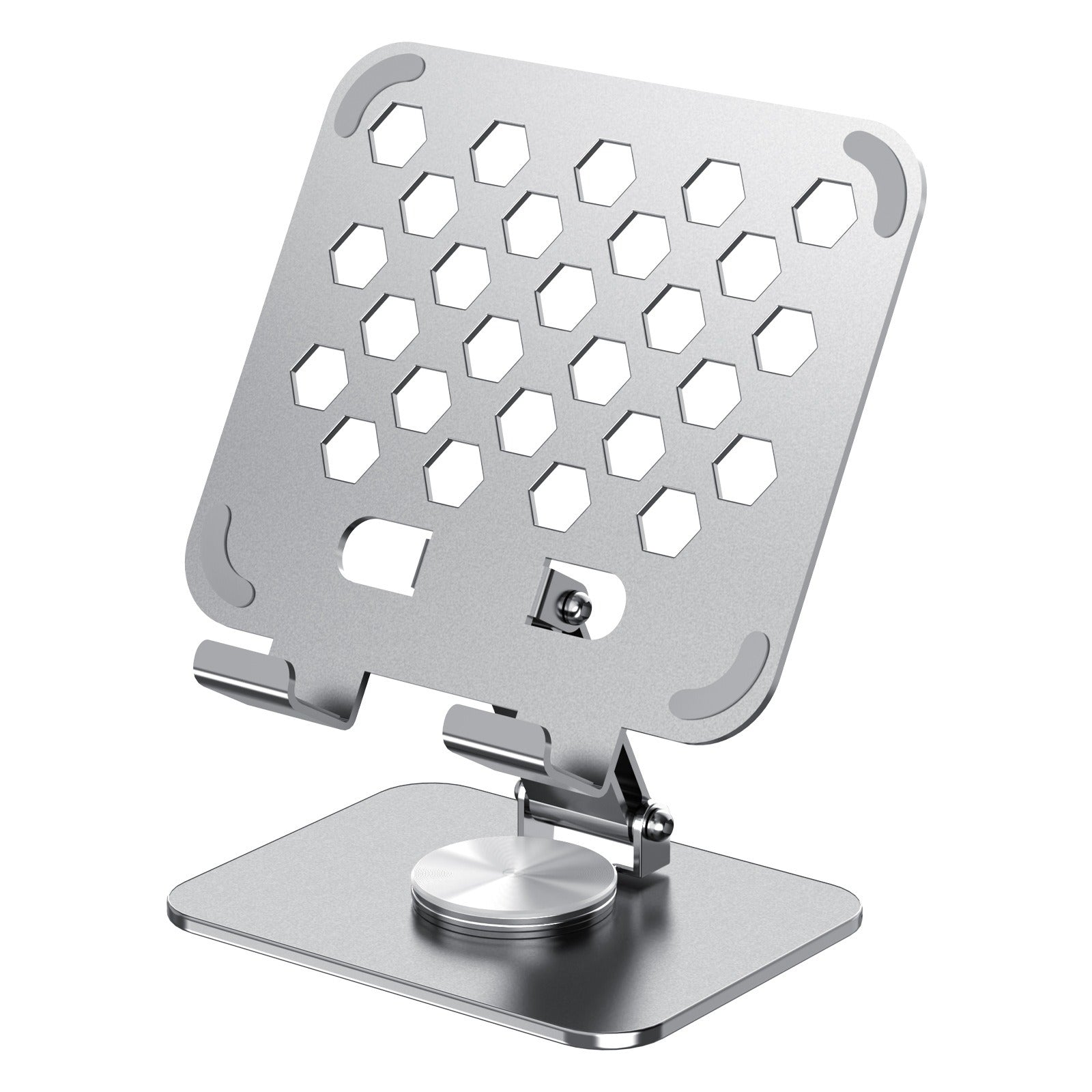 360° Rotating Foldable Tablet & Phone Stand – All-Metal Universal Holder