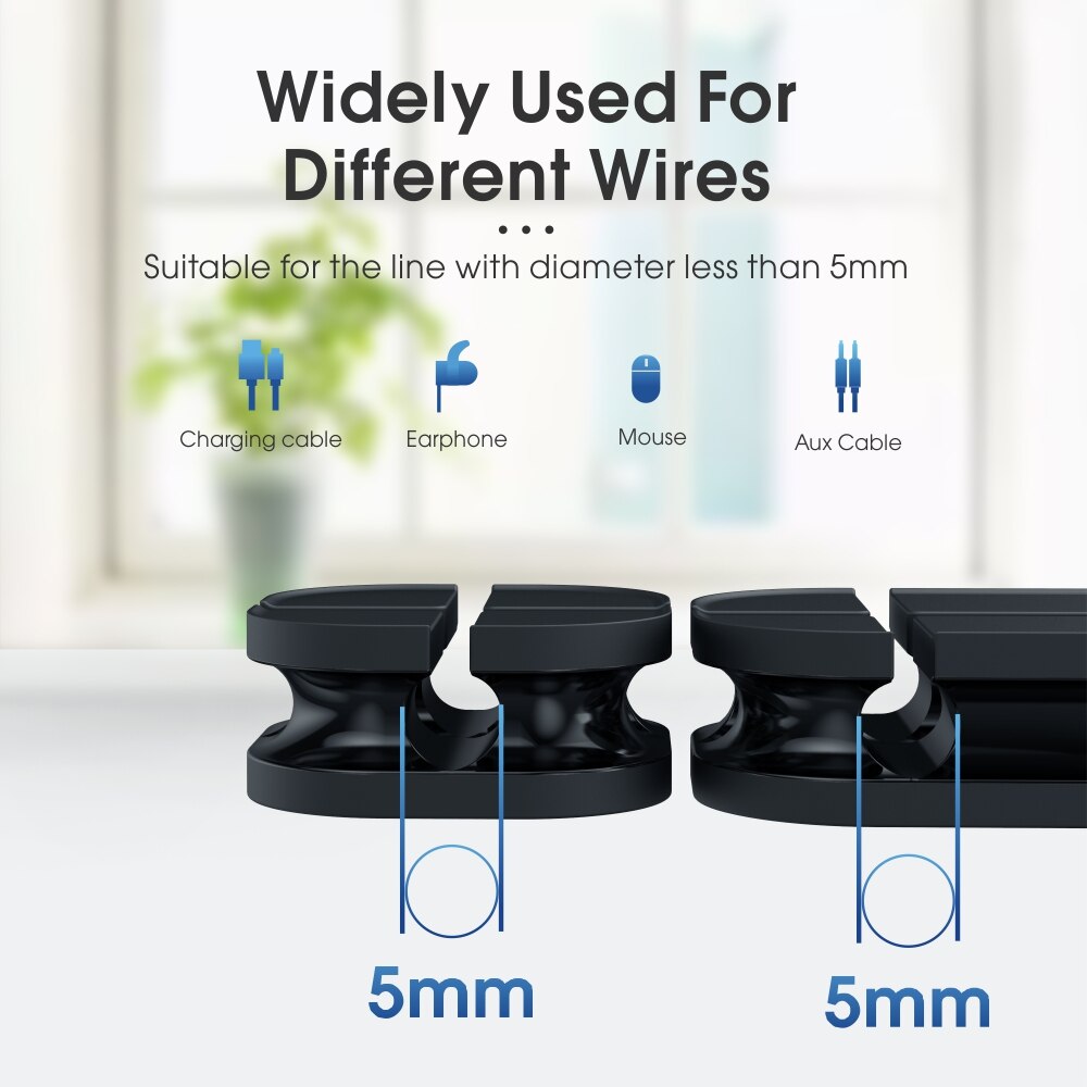 Vothoon Silicone Cross Cable Organizer – Flexible USB & Earphone Holder