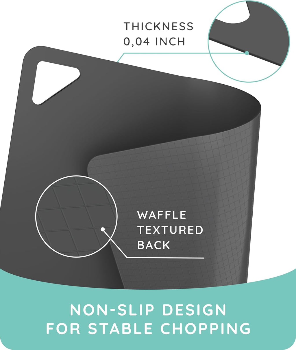 Flexible Cutting Mats Set of 3, Gray