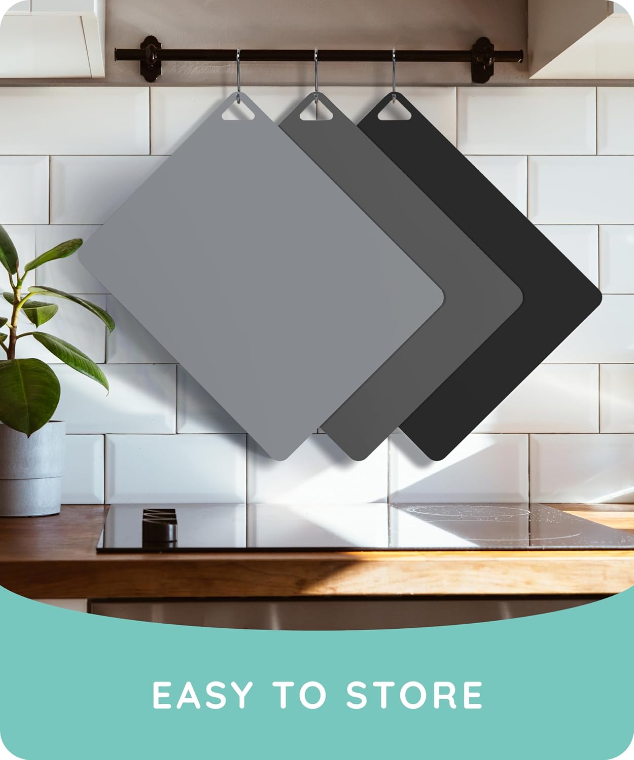 Flexible Cutting Mats Set of 3, Gray