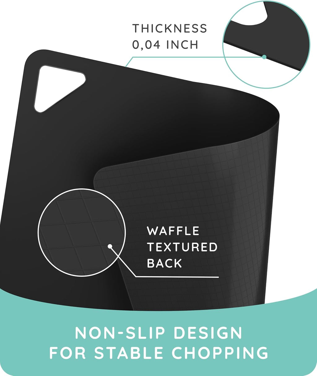 Flexible Cutting Mats Set of 3, Black