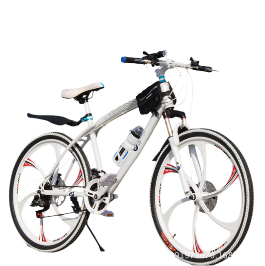 “BMW Cross Country Mountain Bike – 26 Inch Frame, 21 Speed, Dual Disc Brakes, Premium Suspension”