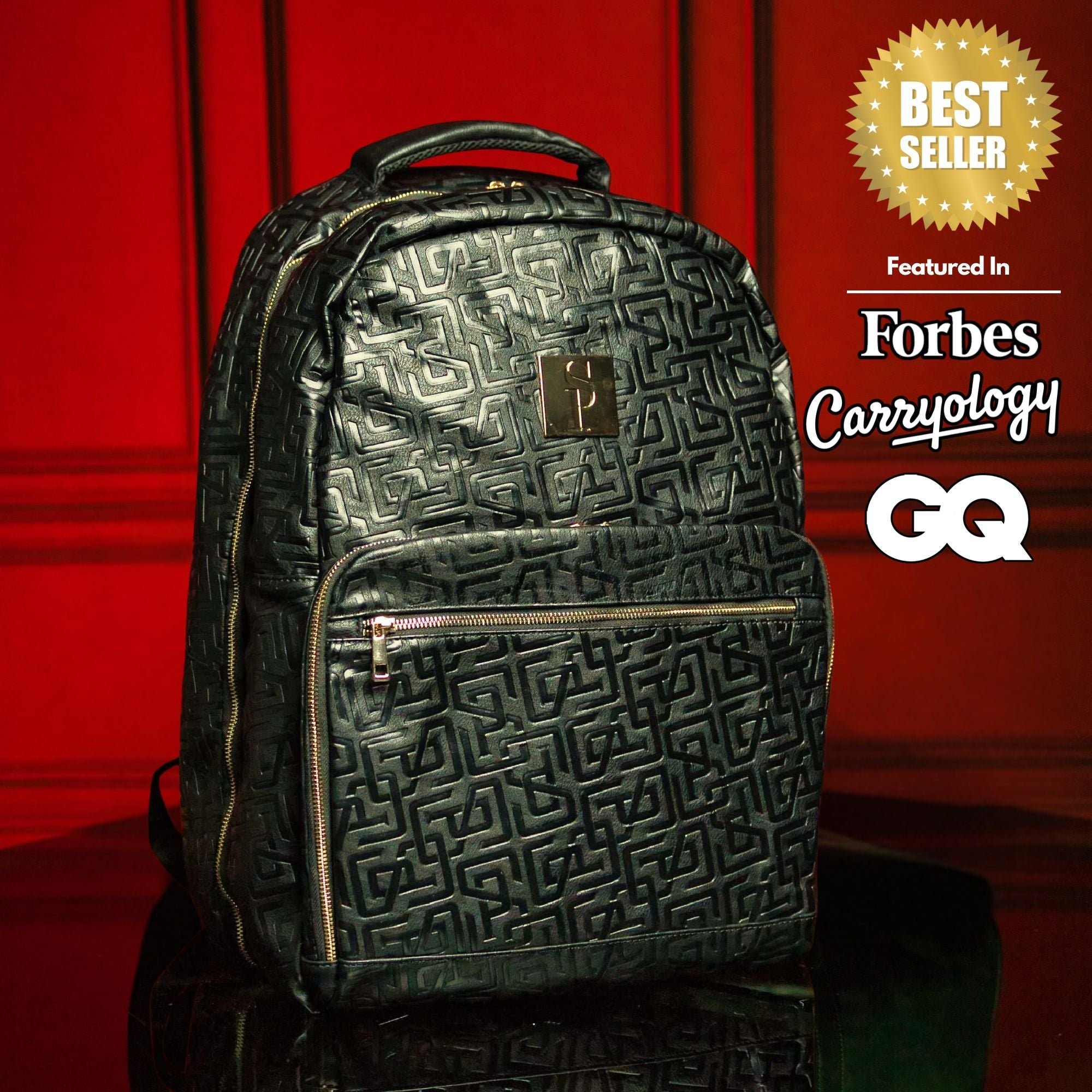 Black Monogram Leather Commuter Bag (Only 8 Available at I Got It First)