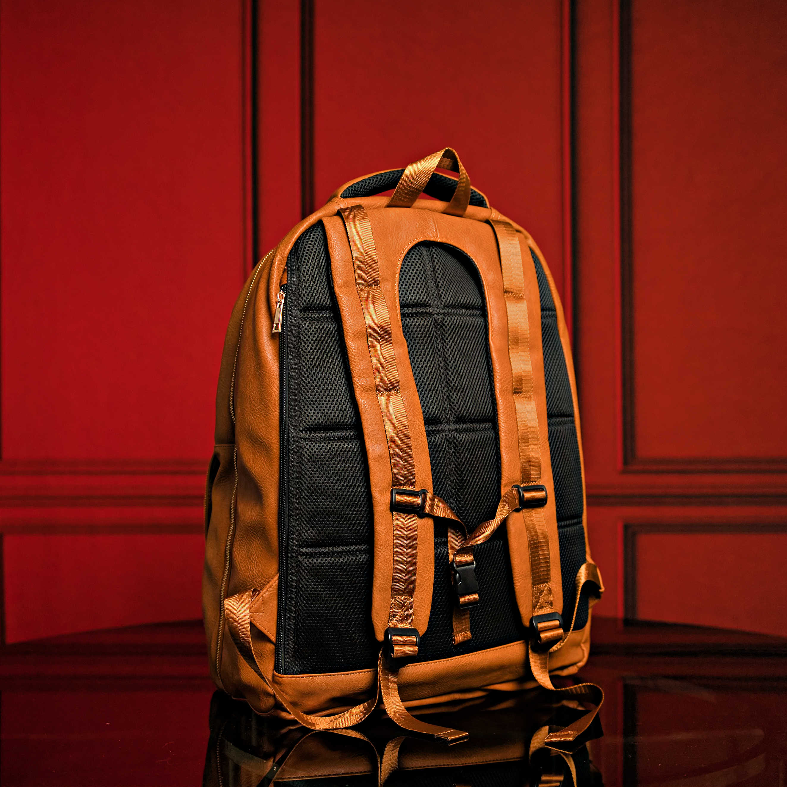 Brown Leather Commuter Bag