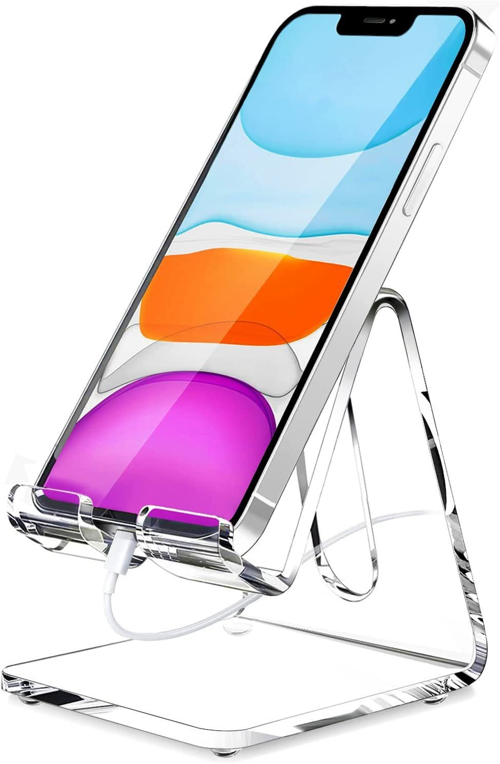 Clear Acrylic Phone Stand – Office Desk & Counter Display