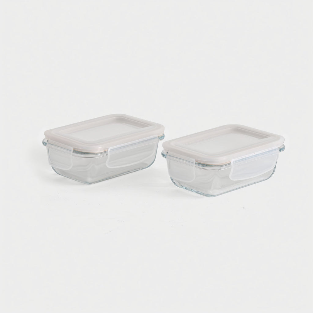 Bake & Carry Glass Set (5 Containers, Vanilla)