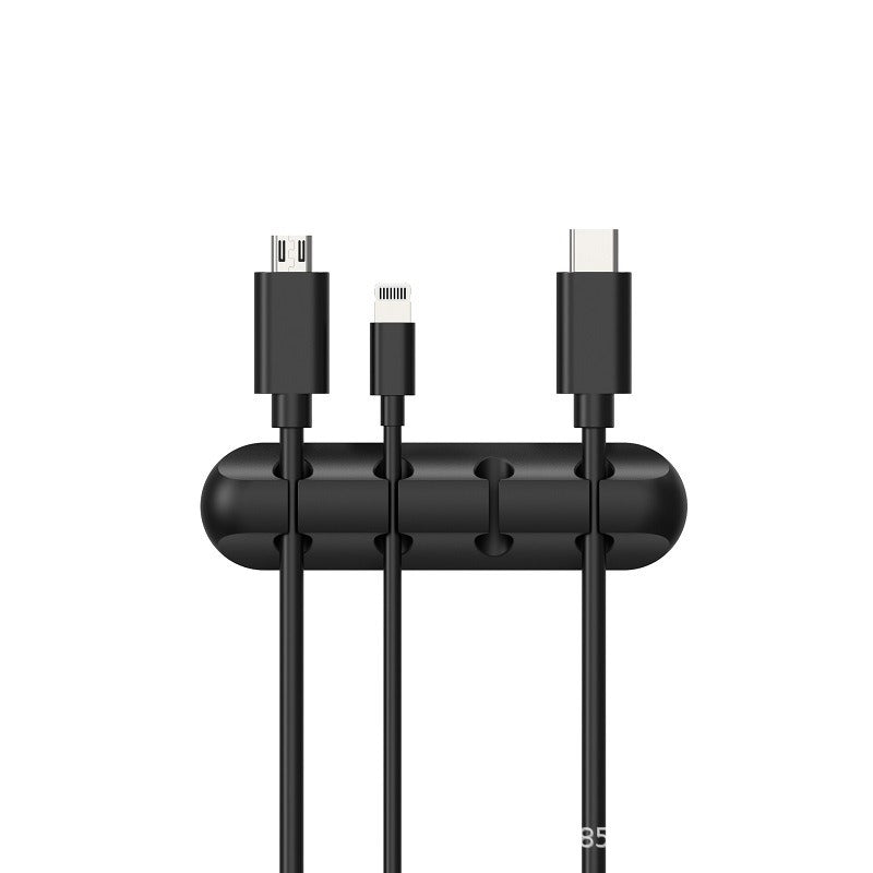 Silicone Cable Organizer & Charging Hub – Desktop Phone Accessory