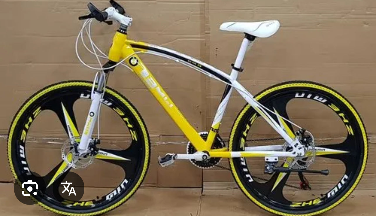 “BMW Cross Country Mountain Bike – 26 Inch Frame, 21 Speed, Dual Disc Brakes, Premium Suspension”