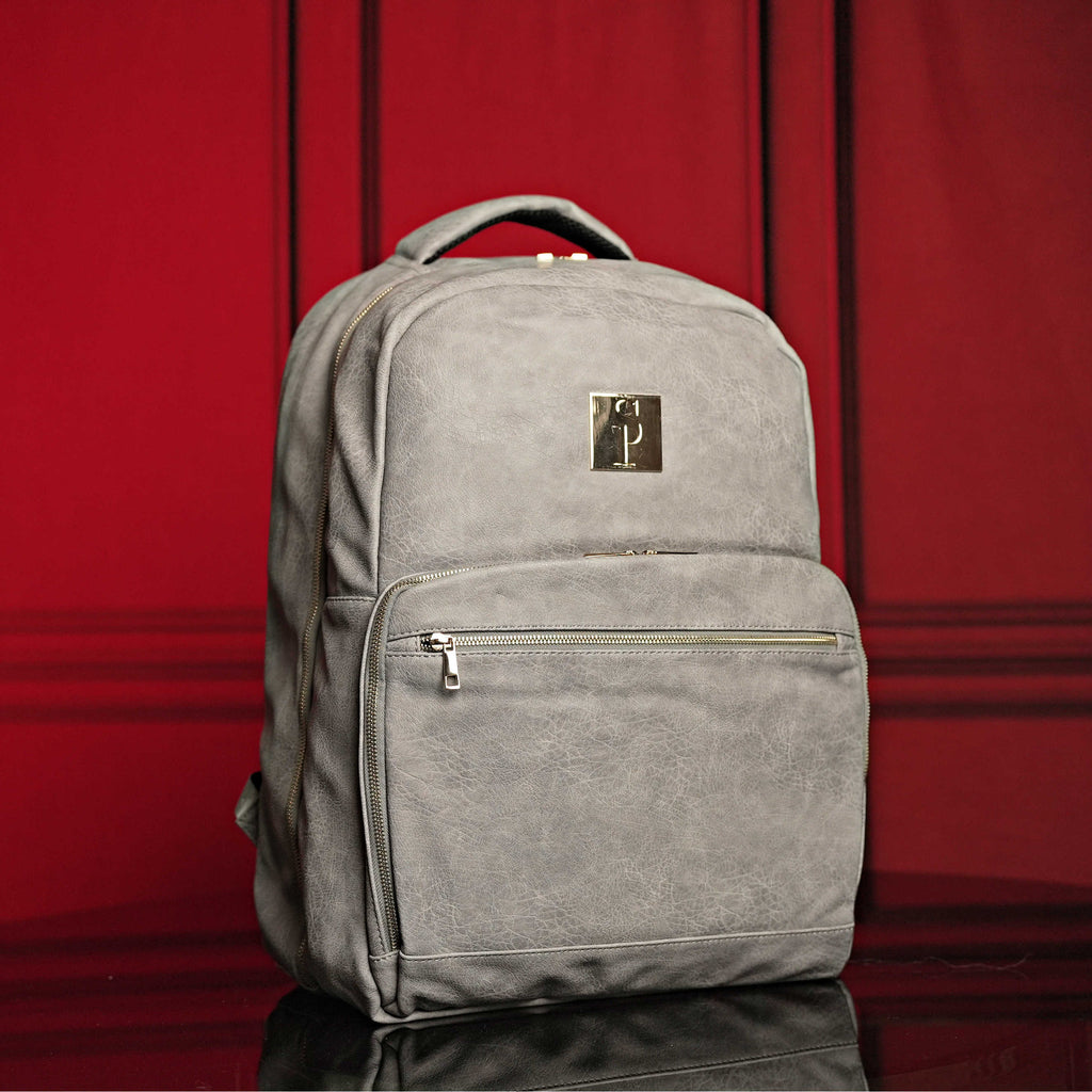 Grey Leather Commuter Bag (Only 9 Available at I Got It First)