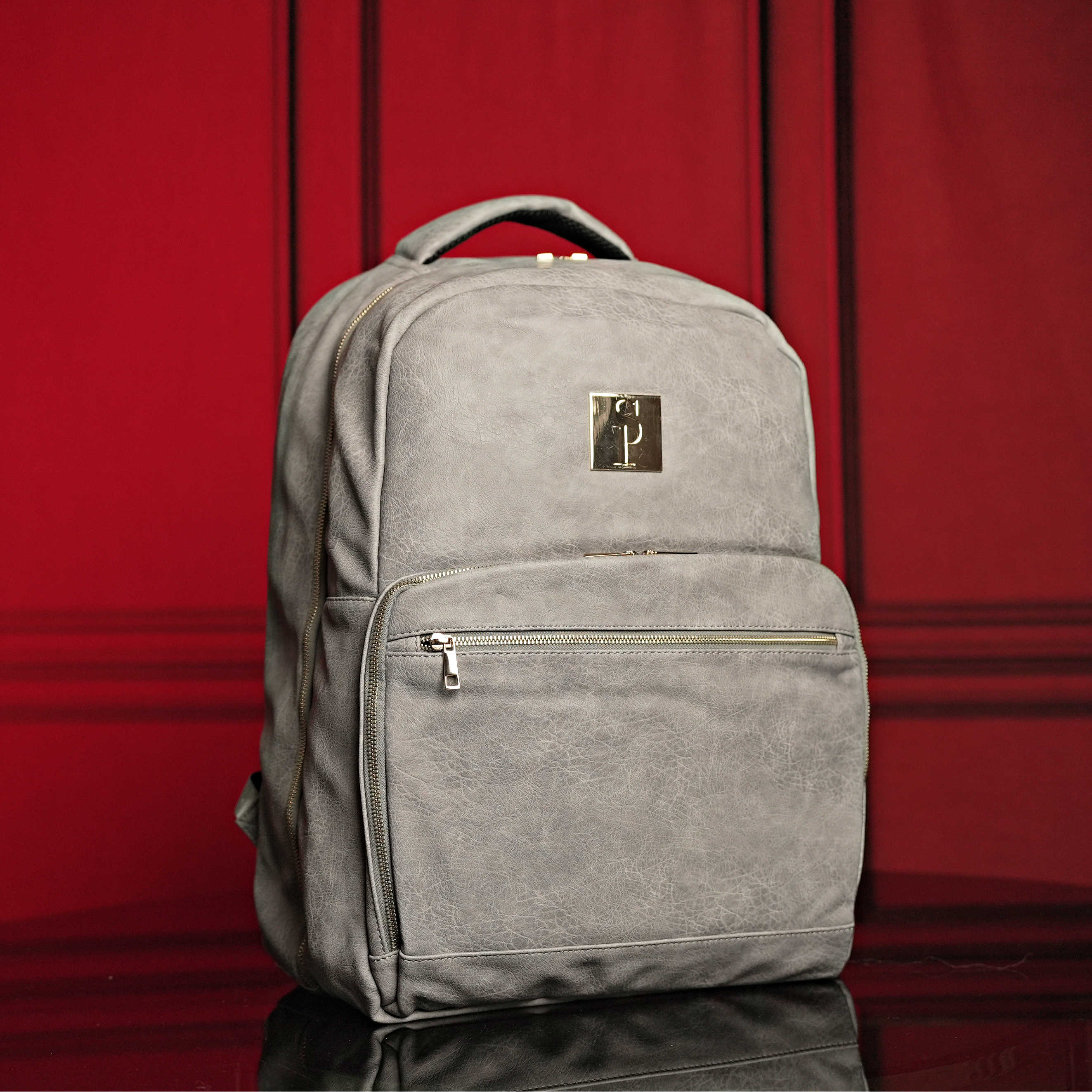 Grey Leather Commuter Bag (Only 9 Available at I Got It First)