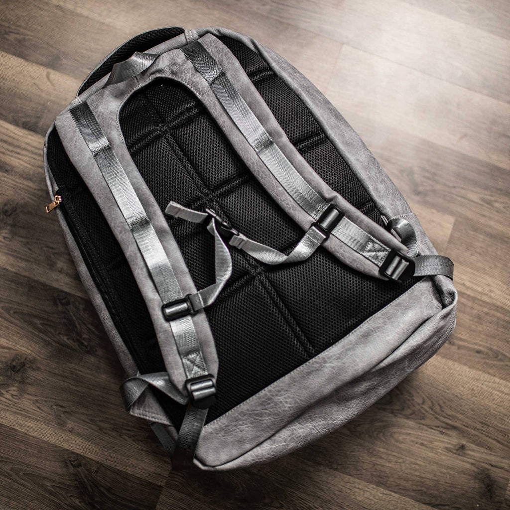 Grey Leather Commuter Bag (Only 9 Available at I Got It First)