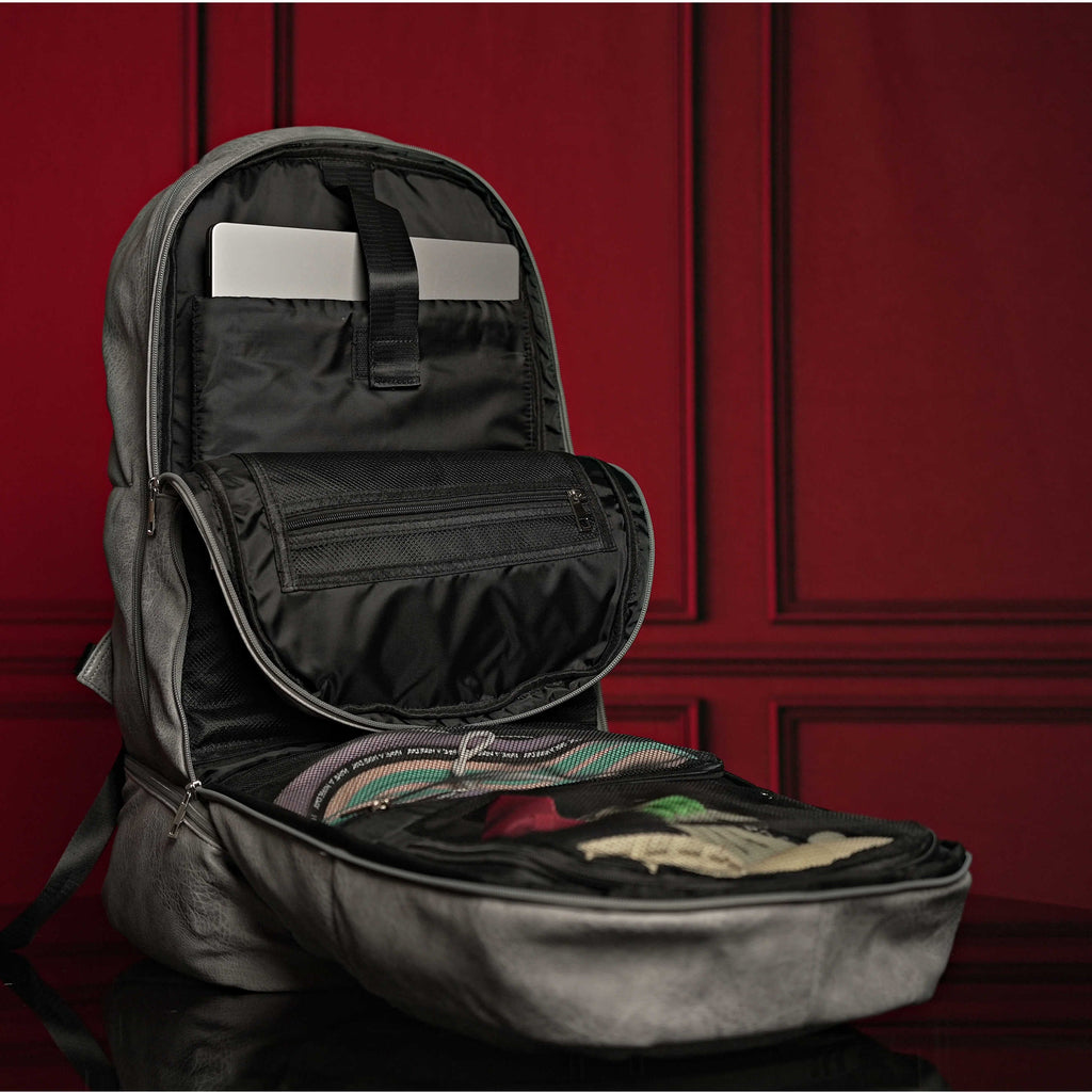 Grey Leather Carry-On Patented Backpack (Only 300 Made)