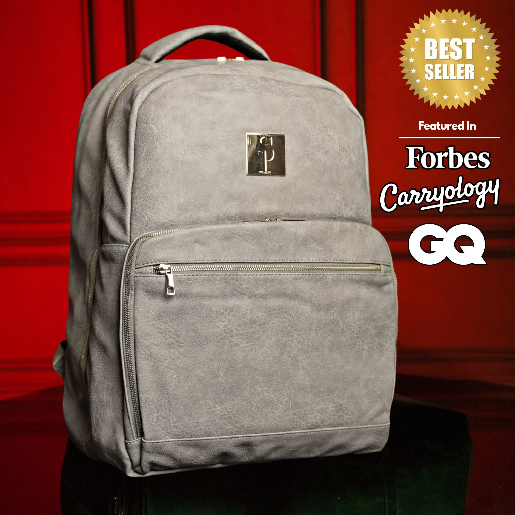 Grey Leather Commuter Bag (Only 9 Available at I Got It First)