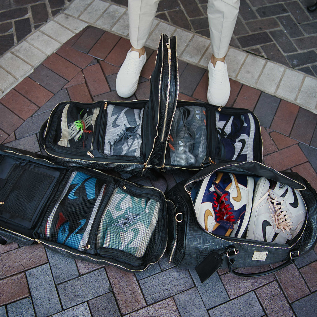 Monogram Leather 3 Bag Set (Signature Backpack, Commuter and Duffle Bag)